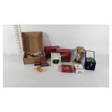 Christmas ornaments, music scrolls, souvenier