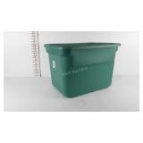 Sterilite tote with lid, approximately 18 gallons