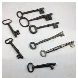 8 large skeleton keys