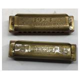 Two harmonicas HERING made in Brazil