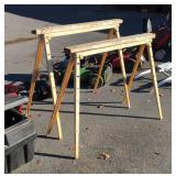 Pair of metal Folding Saw Horses