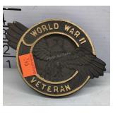 World War II veteran Cemetery marker, missing rod