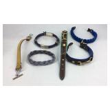 Rope and belt bracelets