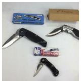 Three pocket knives