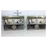 Two Eisenhower dollars coin sets, Bicentennial
