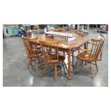Ethan Allen dining room set, 60" x 40" table with