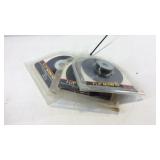 Three 4 1/2in backing pads