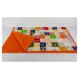 Lap or crib knotted quilt, measures 40x50