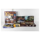 Puzzles, includes a three pack of Thomas Kinkade