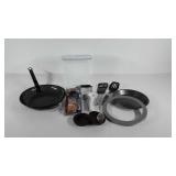 Kitchenwares,  grill basket, utensils, candy