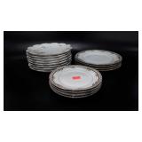 Limoges plates, two patterns, three sizes,