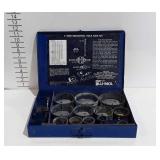 Blu-Mol industrial hole saw kit with metal case