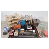 Office supplies, letter openers, organizers,