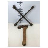 Axe and a four way lug wrench