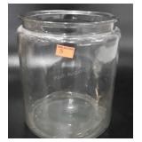 Large glass jar, 10.5"