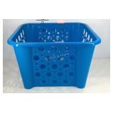 Plastic storage basket