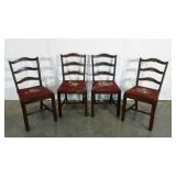 Needlework seat chairs, needs work, seats aren