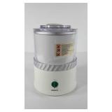 Krups ice cream maker, works, note though the cap