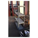 Poly shelf unit. 34 inches wide x 15 inches deep