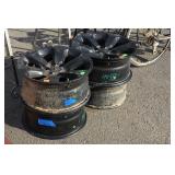 4 Ram wheels, outside diameter measures 19.5