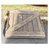 Set of spilt stall door panels, 42&45" w 48"