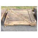 Set of spilt stall doors, roughly 4x4ft