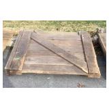Set of spilt stall doors, roughly 4x4ft
