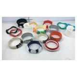 17 plastic bangle bracelets