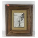 My Best Friend print by Glen Powell, signed,