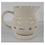 Longaberger Pottery blue accent pitcher