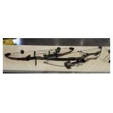 Two compound bows, one needs restrung