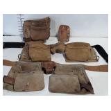 Leather tool belts, one Bolen, one Custom Leather