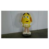 Yellow M&M retail figure, 42" tall, seller code