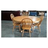 Five piece dining set,  table, 42 x 60,  and