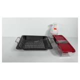 Kitchenwares, includes grill pan, mandolin