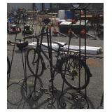 Three picture easels, the tallest measures 64