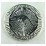 .9999 pure silver one ounce Australian kangaroo