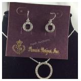 Premier design jewelry, silvertone and crystal