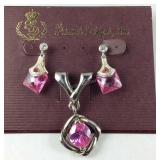 Premier design jewelry, silvertone pierced