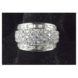 Premier design jewelry, silvertone and clear CZ