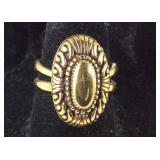 Premier design jewelry, goldtone medallion ring