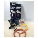 12in hook racks, quantum fishing reel, fishing