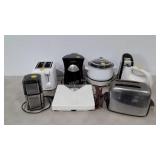 Small kitchen appliances and bath scale,