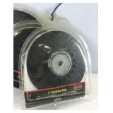 Three 7in backing pads