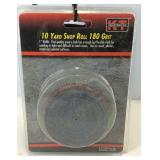 Three 10 yard shop rolls 180grit, 80grit, and