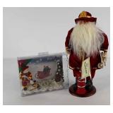 Christmas holiday decorations,  Santa fireman