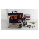 Rooster 16" large mouth tool bag and contents