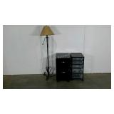 Home office accessories, lamp, file cabinet,