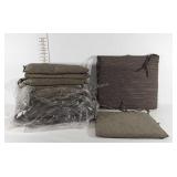 Chair cushions, two styles, 9 and 3 count
