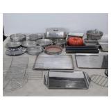 Bakeware, baking sheets, cooling racks, cake